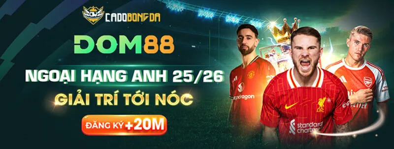 Dom88 - Đăng ký chơi cá độ bóng đá thưởng đến +20M